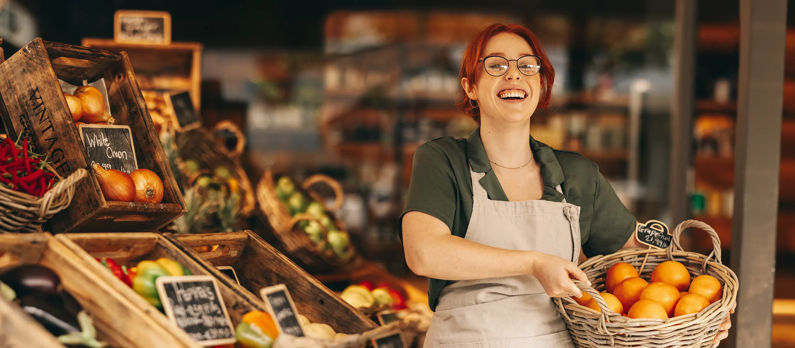 Tissus pour le secteur du commerce de détail alimentaire